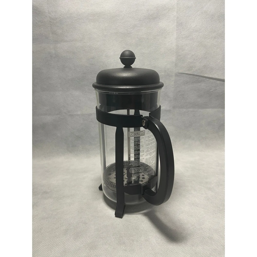 Vintage BODUM French Press 8 Cup 34oz Stainless Steel Glass Coffee Maker VG